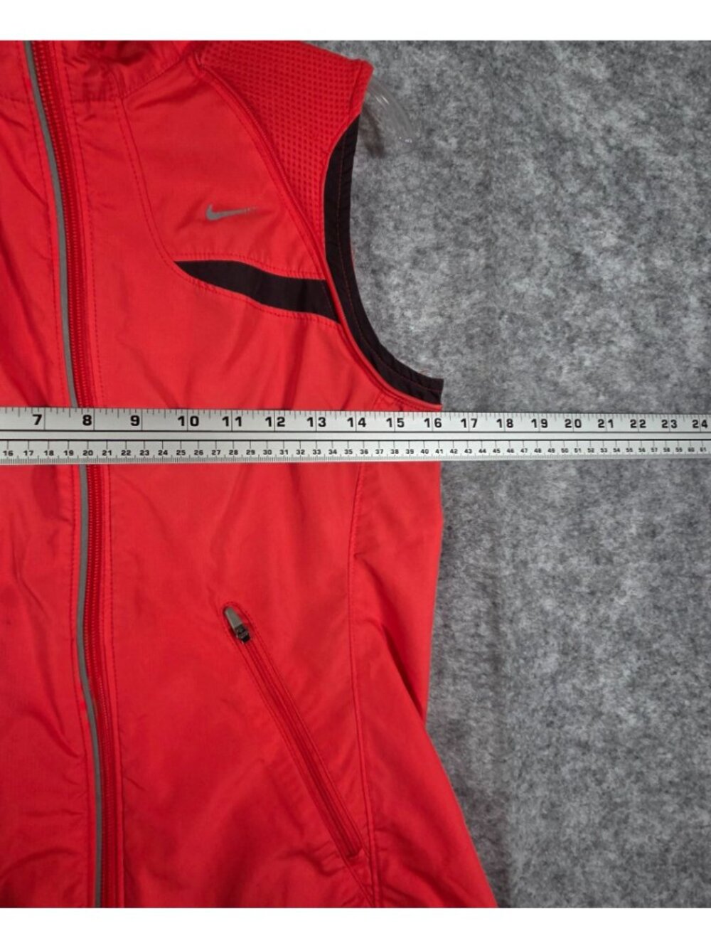 Nike Dri-FIT Women’s Running Vest Orange Size S Full Zip Athletic - Picture 4 of 10